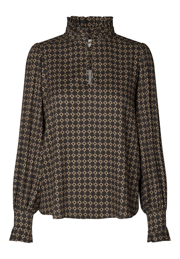 Dea Kudibal Dea Kudibal Bluza 'Merledea'  bež / smeđa / crna