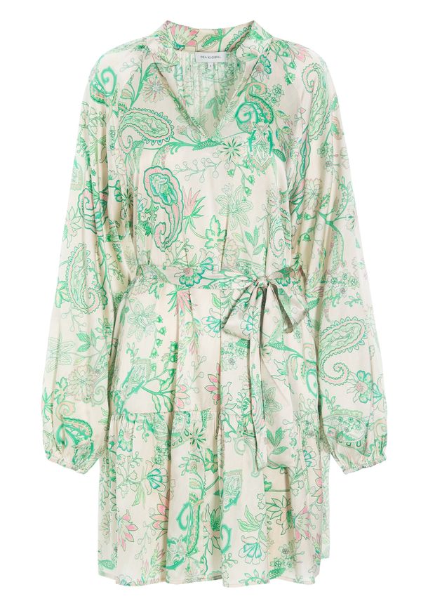 Dea Kudibal Dea Kudibal Haljina 'Vaniadea'  bež / zelena / svijetlozelena