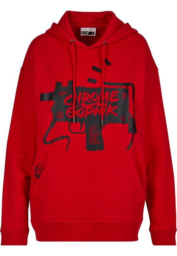 DEF DEF Sweater majica  crvena / crna