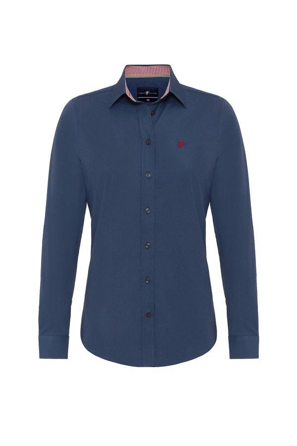 DENIM CULTURE DENIM CULTURE Bluza 'Alisha'  mornarsko plava / crvena