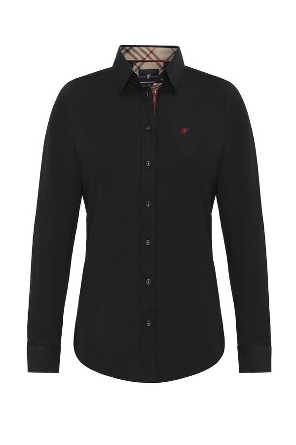 DENIM CULTURE DENIM CULTURE Bluza 'FIONA'  tamno crvena / crna