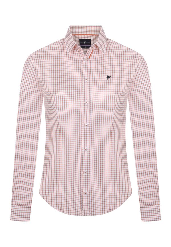 DENIM CULTURE DENIM CULTURE Bluza 'IRMA'  narančasta / crna / bijela