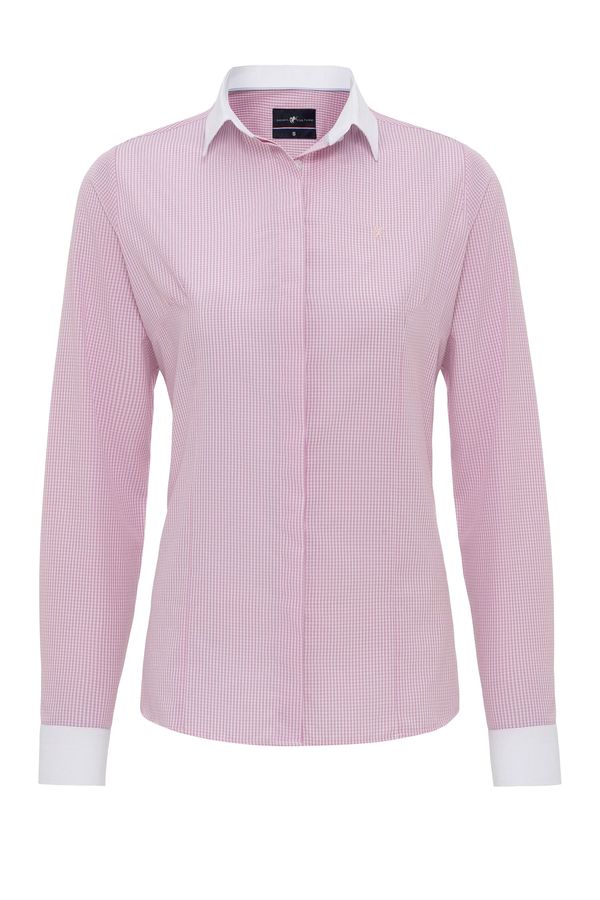 DENIM CULTURE DENIM CULTURE Bluza 'MAJA'  prljavo roza / prljavo bijela