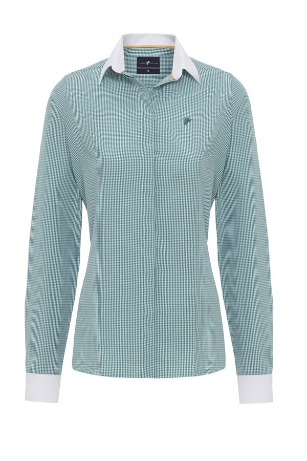 DENIM CULTURE DENIM CULTURE Bluza ' MAJA '  zelena / bijela