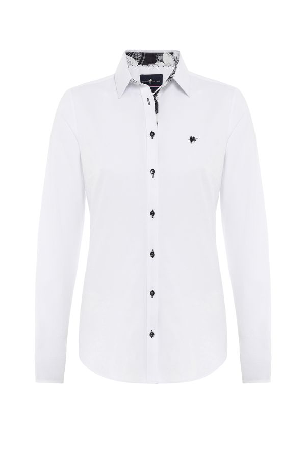 DENIM CULTURE DENIM CULTURE Bluza 'MICHELLE'  mornarsko plava / bijela