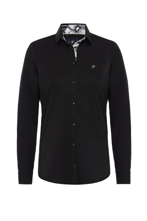 DENIM CULTURE DENIM CULTURE Bluza 'MICHELLE'  siva / crna