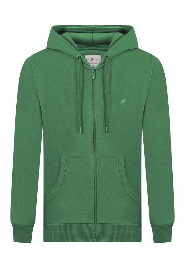 DENIM CULTURE DENIM CULTURE Gornji dio trenirke 'PEDRO'  zelena