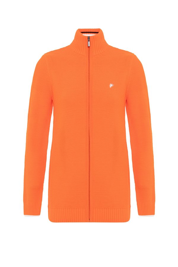 DENIM CULTURE DENIM CULTURE Kardigan 'AILEEN'  neonsko narančasta