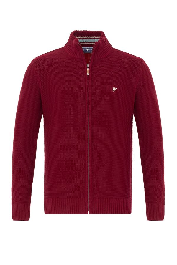 DENIM CULTURE DENIM CULTURE Kardigan 'DARWIN'  bordo / bijela