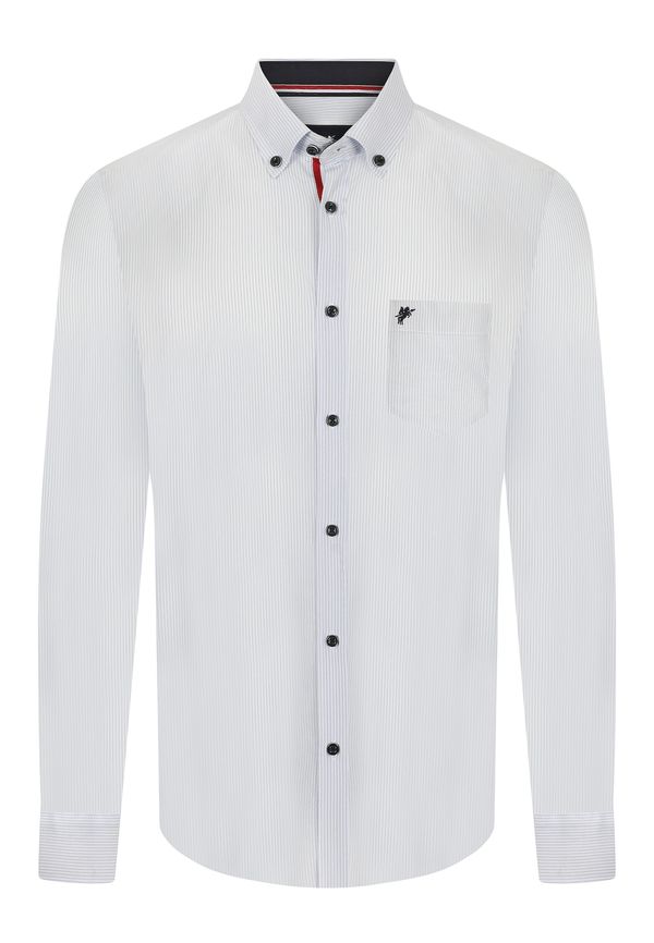 DENIM CULTURE DENIM CULTURE Košulja 'Adrian'  pastelno plava / bijela