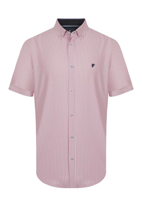 DENIM CULTURE DENIM CULTURE Košulja 'AMERIGO'  roza / bijela