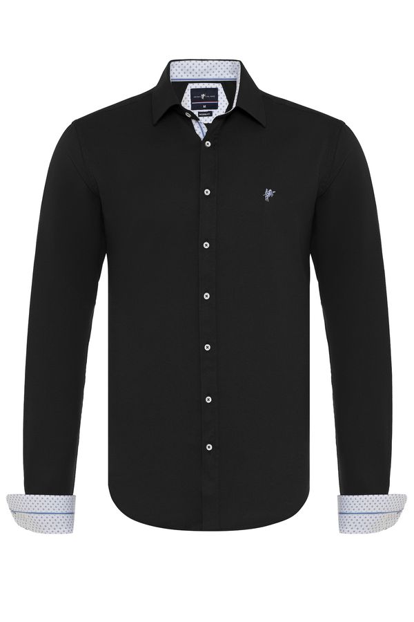 DENIM CULTURE DENIM CULTURE Košulja 'Arne'  svijetloplava / miks boja / crna