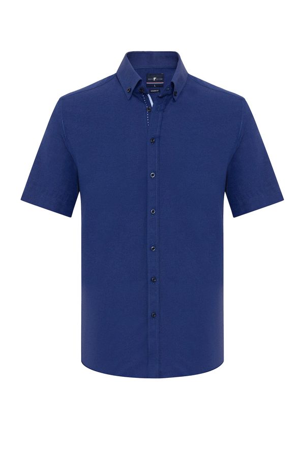 DENIM CULTURE DENIM CULTURE Košulja 'Aubrey'  mornarsko plava / bijela