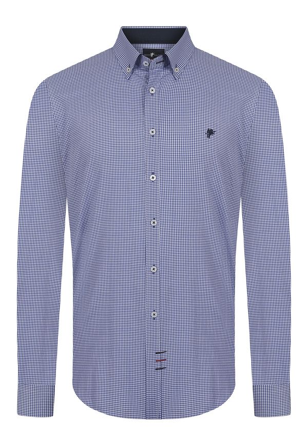 DENIM CULTURE DENIM CULTURE Košulja 'Benjamin'  kraljevsko plava / bijela