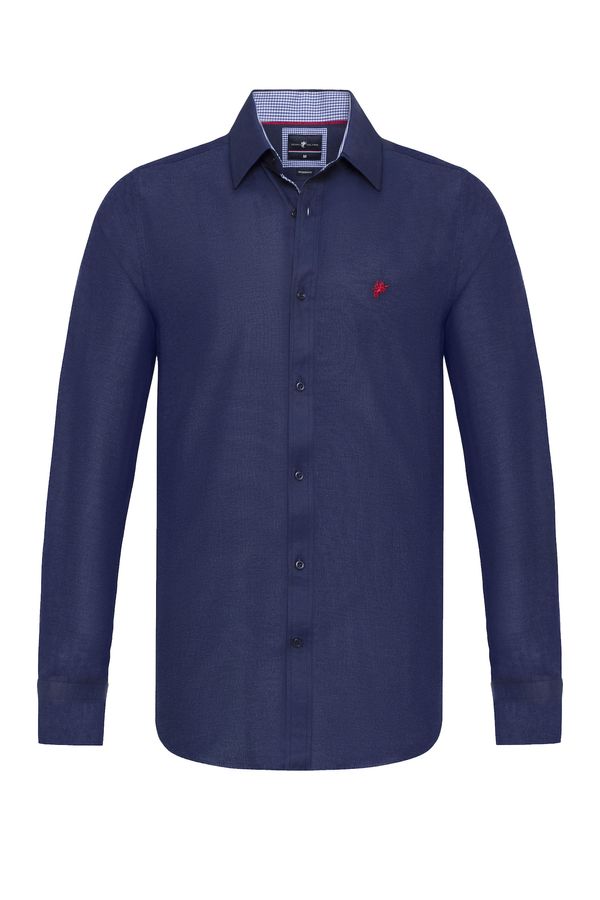 DENIM CULTURE DENIM CULTURE Košulja 'BRADLEY'  mornarsko plava