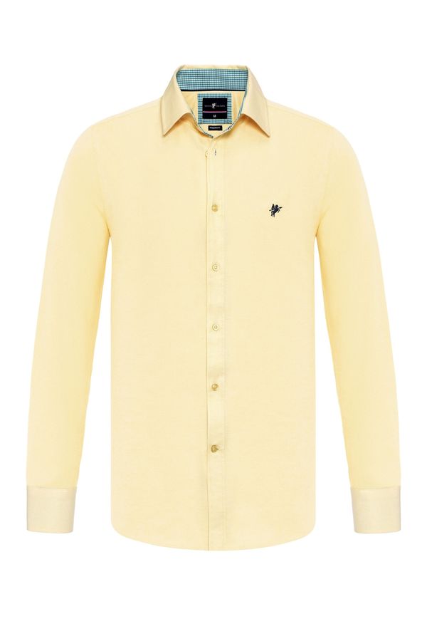 DENIM CULTURE DENIM CULTURE Košulja ' BRADLEY '  plava / mornarsko plava / žuta