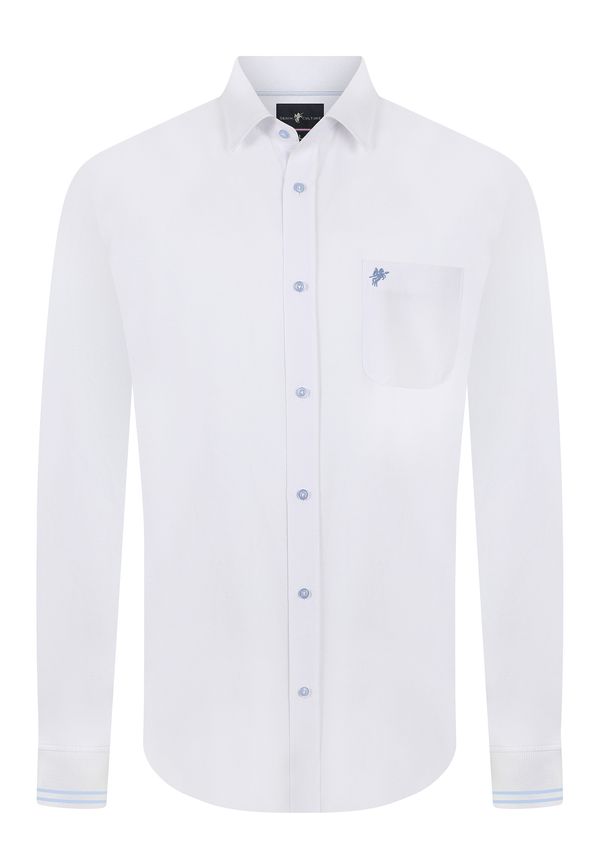 DENIM CULTURE DENIM CULTURE Košulja 'CESARE'  bijela