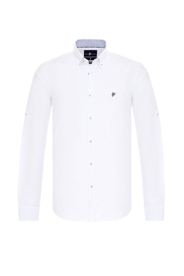 DENIM CULTURE DENIM CULTURE Košulja 'CURTIS'  bijela