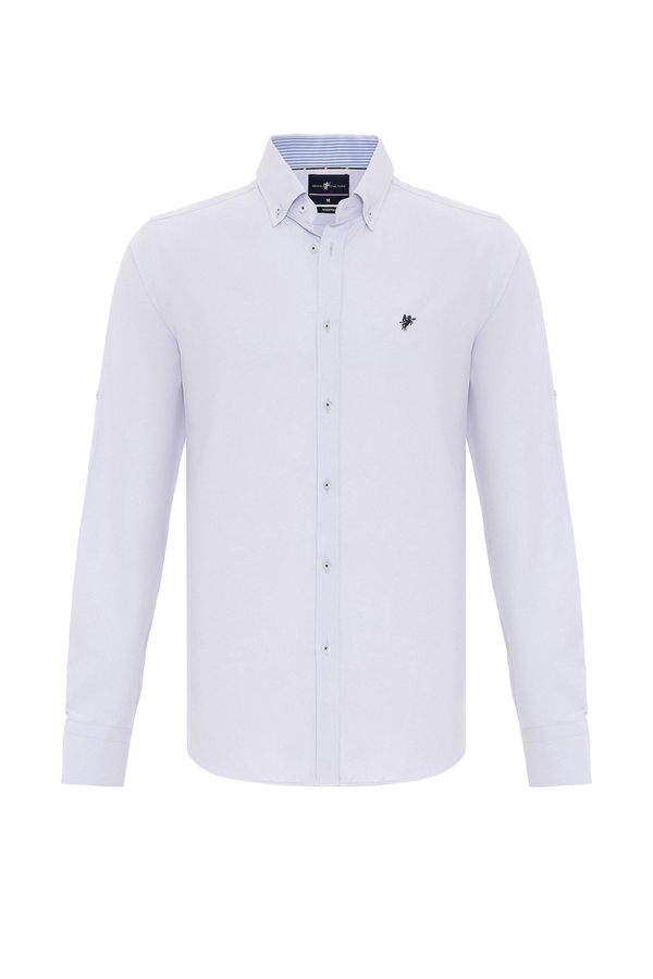 DENIM CULTURE DENIM CULTURE Košulja 'CURTIS'  plava / ljubičasta