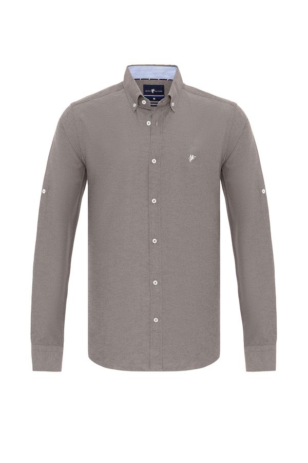 DENIM CULTURE DENIM CULTURE Košulja 'CURTIS'  smeđa