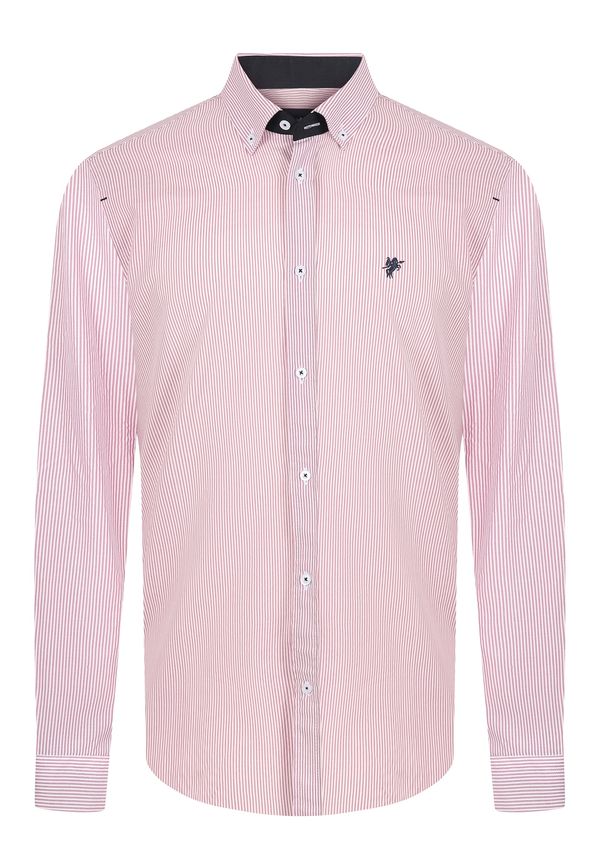 DENIM CULTURE DENIM CULTURE Košulja 'Delmar'  mornarsko plava / roza / roza