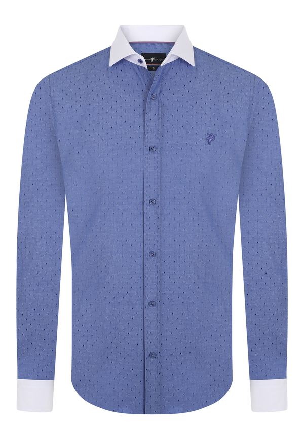 DENIM CULTURE DENIM CULTURE Košulja 'Eldon'  kraljevsko plava / bijela