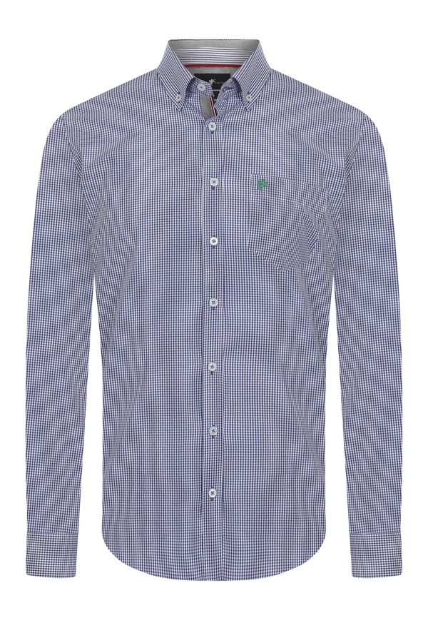 DENIM CULTURE DENIM CULTURE Košulja ' ERIC '  kraljevsko plava / zelena / bijela