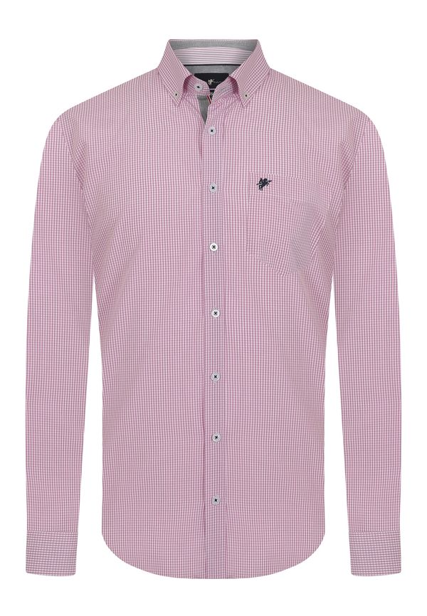 DENIM CULTURE DENIM CULTURE Košulja ' ERIC '  roza / svijetloroza / crna