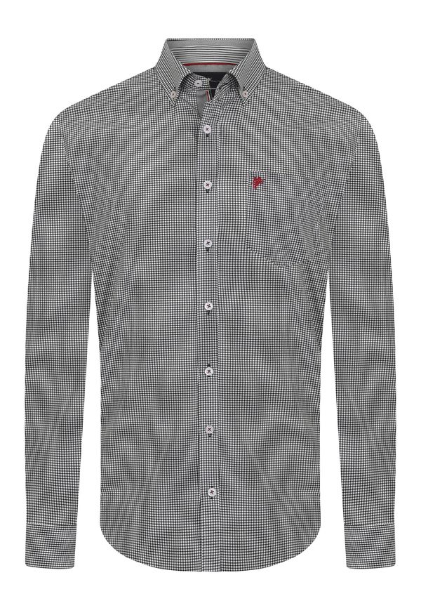 DENIM CULTURE DENIM CULTURE Košulja ' ERIC '  siva / bijela