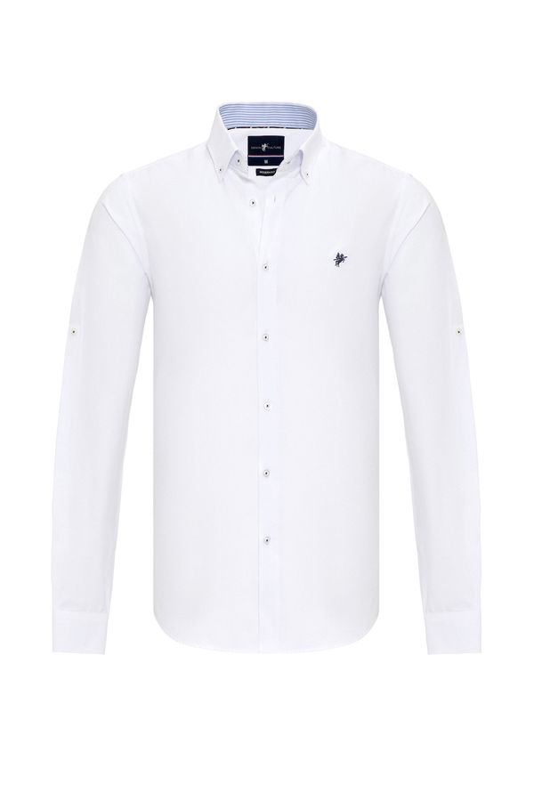 DENIM CULTURE DENIM CULTURE Košulja 'ERLING'  bijela