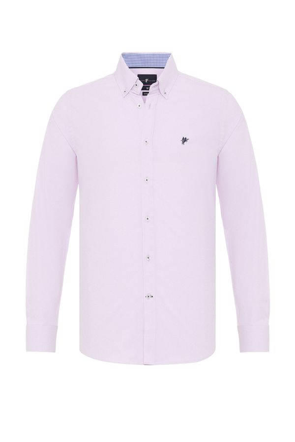 DENIM CULTURE DENIM CULTURE Košulja 'ERMIN'  mornarsko plava / roza