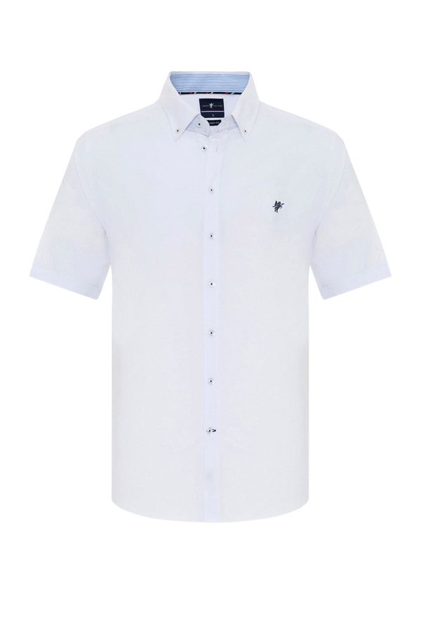 DENIM CULTURE DENIM CULTURE Košulja 'FABRIZIO'  tamno plava / bijela