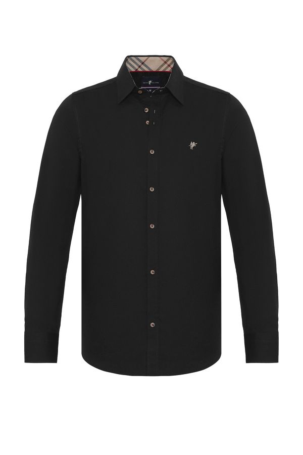 DENIM CULTURE DENIM CULTURE Košulja 'FEDERICO'  bež / crvena / crna