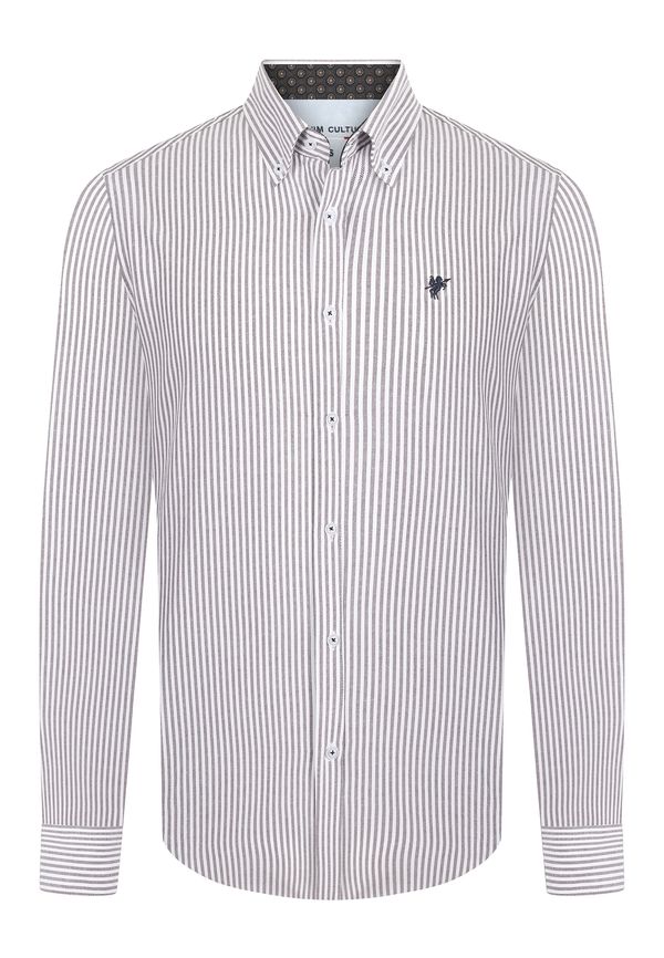 DENIM CULTURE DENIM CULTURE Košulja 'Francis'  mornarsko plava / bordo / bijela