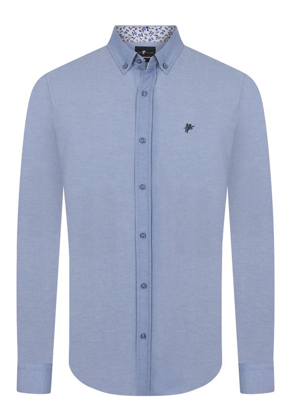 DENIM CULTURE DENIM CULTURE Košulja ' FYODOR '  plava / mornarsko plava