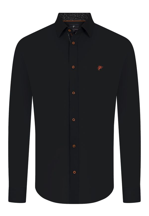 DENIM CULTURE DENIM CULTURE Košulja 'GIANFRANCO'  crna