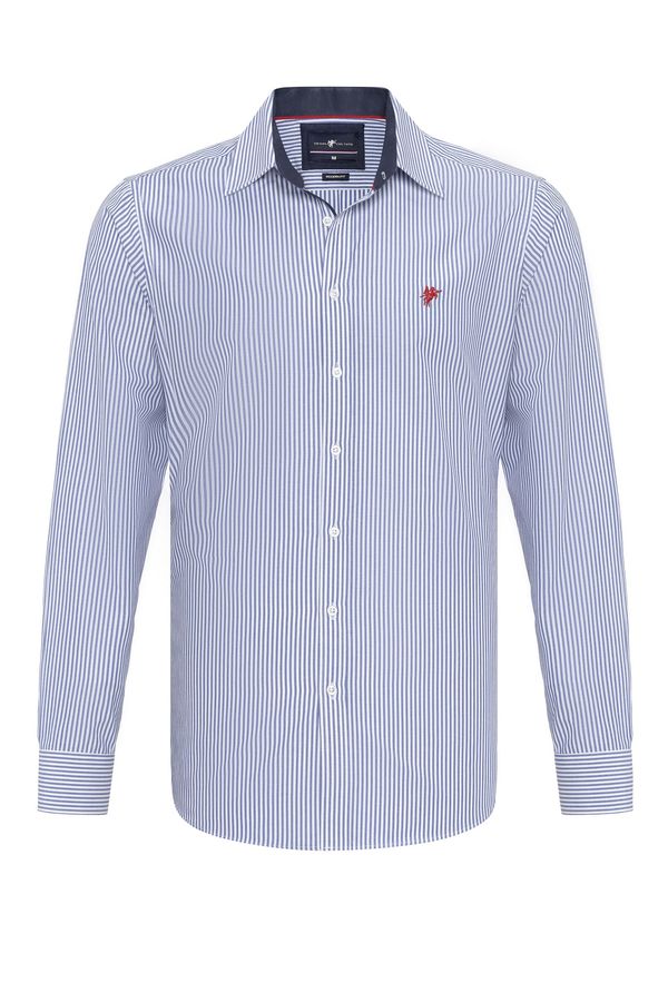 DENIM CULTURE DENIM CULTURE Košulja 'Gordon'  mornarsko plava / bijela