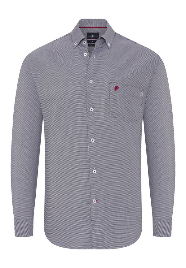 DENIM CULTURE DENIM CULTURE Košulja 'Harold'  tamno plava / crvena / bijela