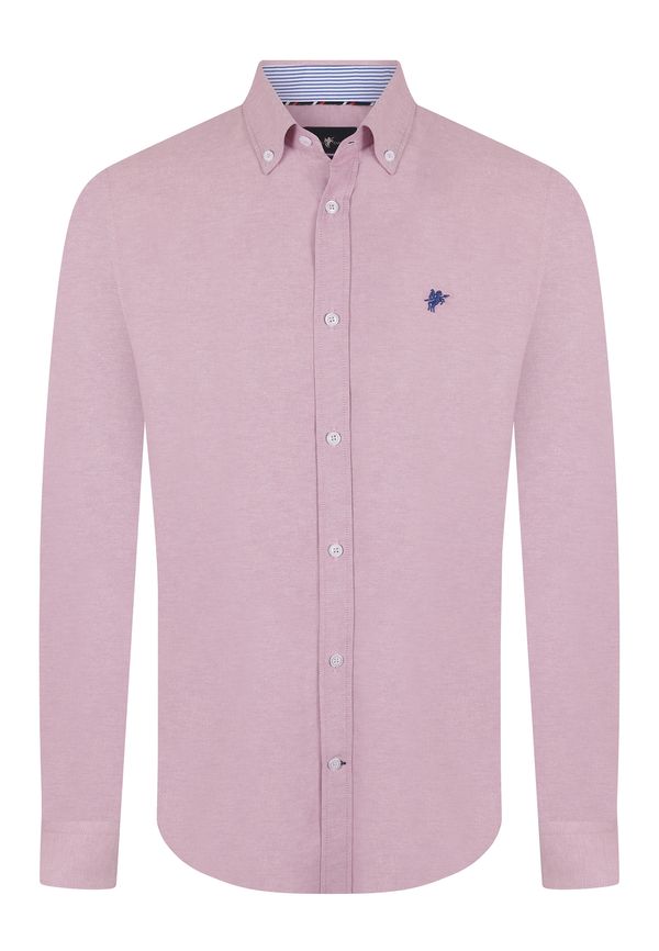 DENIM CULTURE DENIM CULTURE Košulja 'Hugo'  roza melange