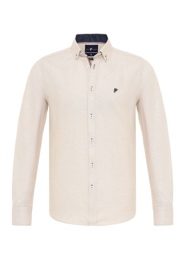 DENIM CULTURE DENIM CULTURE Košulja 'JADON'  bež