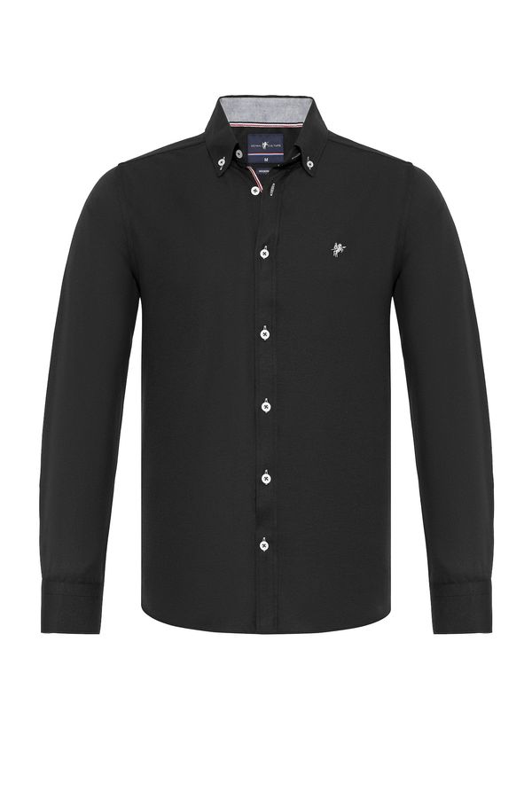 DENIM CULTURE DENIM CULTURE Košulja 'JADON'  crna