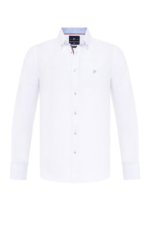 DENIM CULTURE DENIM CULTURE Košulja 'JADON'  mornarsko plava / bijela