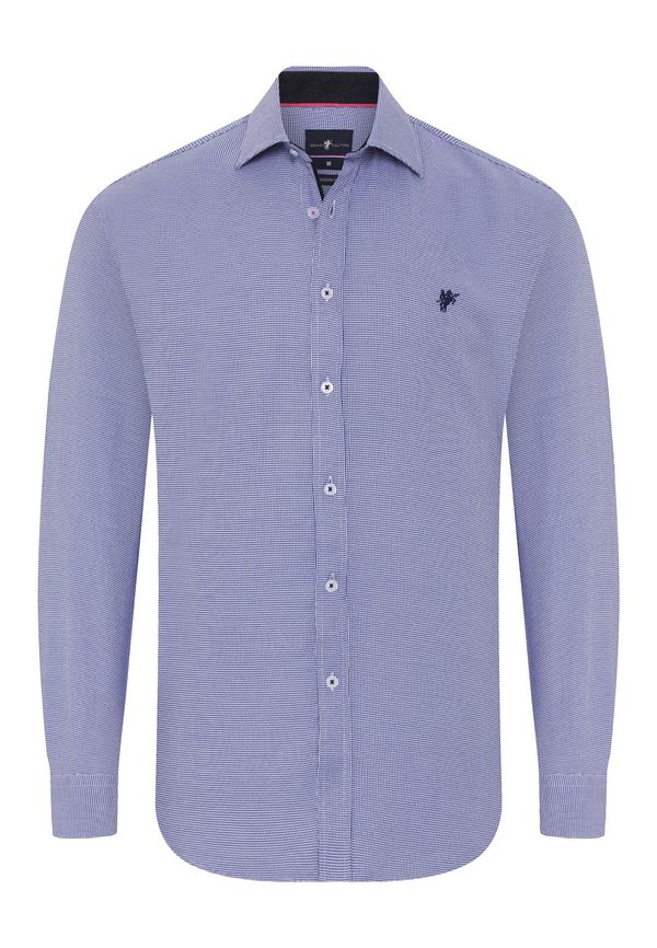 DENIM CULTURE DENIM CULTURE Košulja 'Javed'  mornarsko plava / bijela