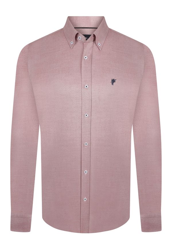 DENIM CULTURE DENIM CULTURE Košulja 'Jerry'  lubenica roza / crna