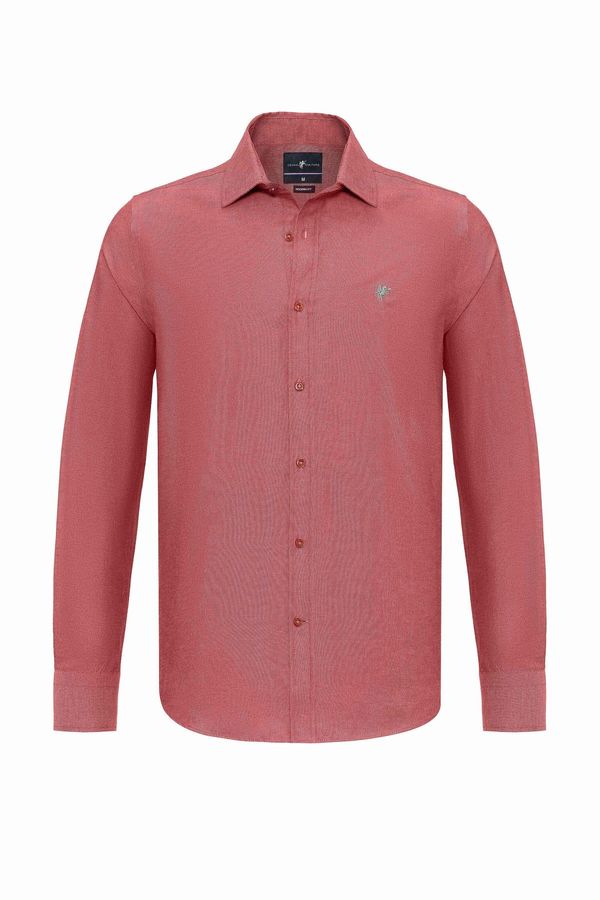 DENIM CULTURE DENIM CULTURE Košulja 'Jon'  svijetlocrvena