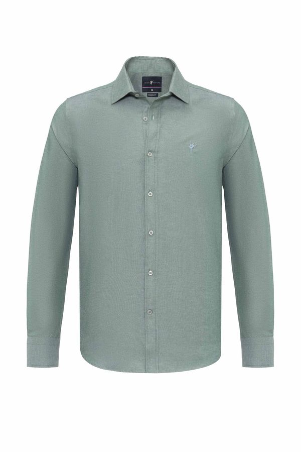 DENIM CULTURE DENIM CULTURE Košulja 'JON'  zelena