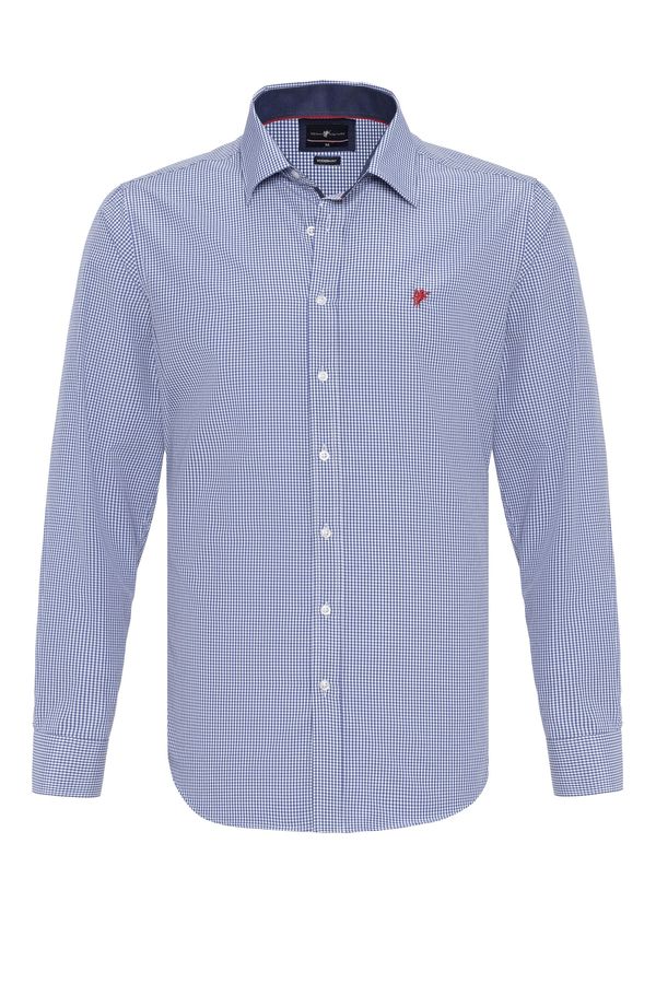 DENIM CULTURE DENIM CULTURE Košulja 'Kendrick'  mornarsko plava / crvena / bijela