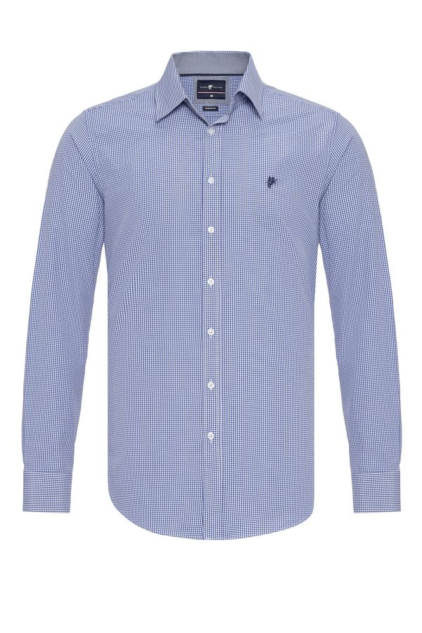 DENIM CULTURE DENIM CULTURE Košulja 'Kendrick'  mornarsko plava / indigo / bijela