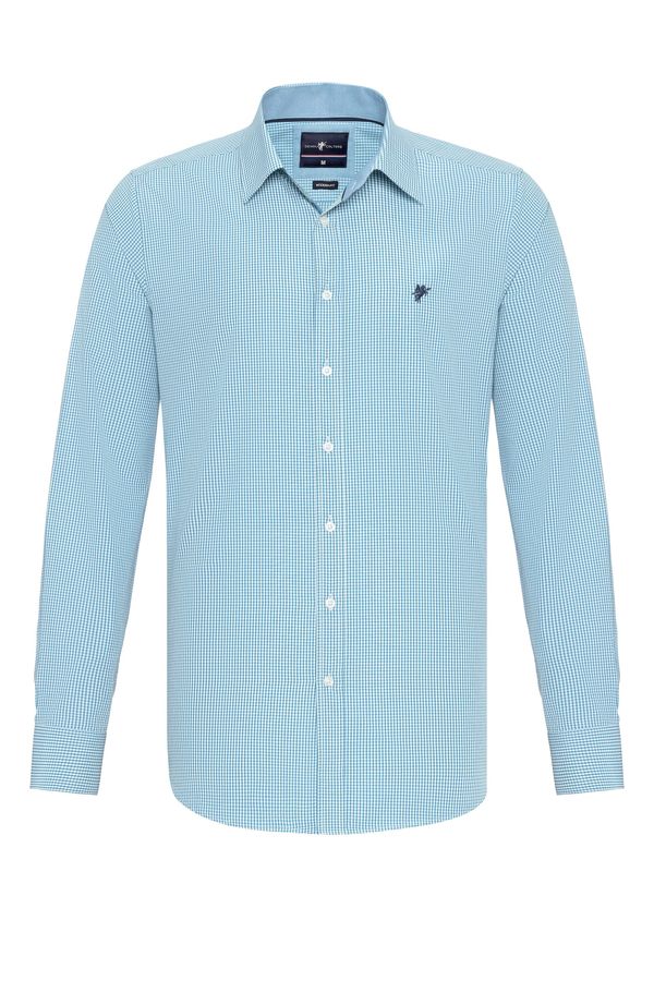 DENIM CULTURE DENIM CULTURE Košulja 'KENDRICK'  plava / bijela