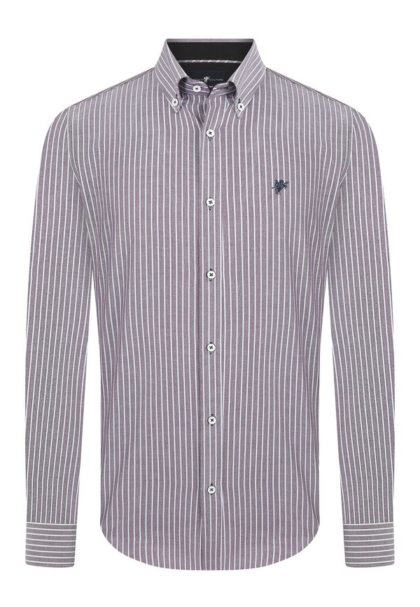 DENIM CULTURE DENIM CULTURE Košulja 'Kendrick'  višnja / bijela